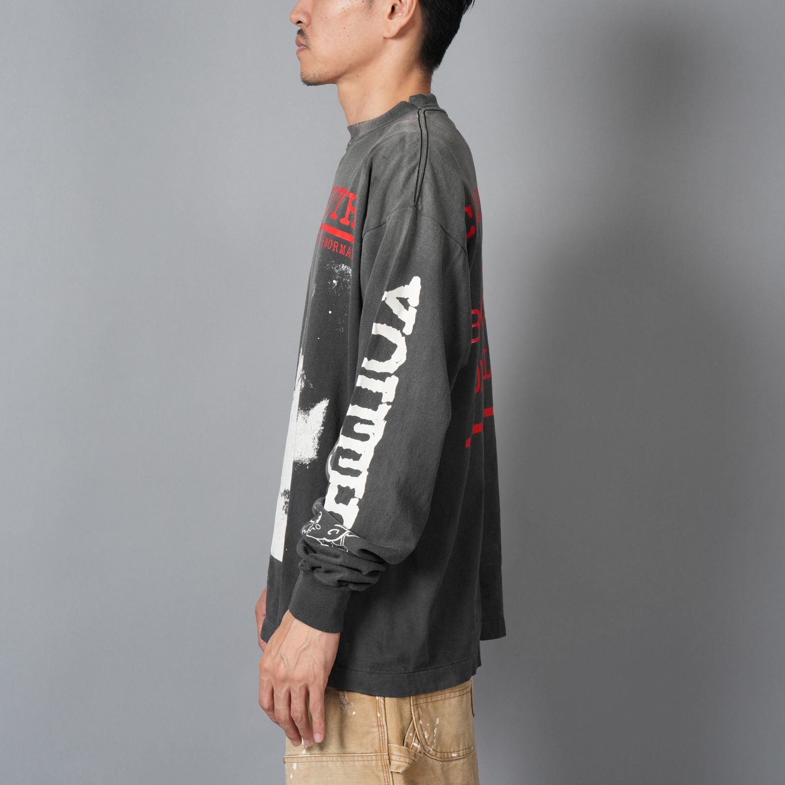 【ラスト1点】SM-HR1-0000-032 / LS TEE / SAINT YOUTH / BLACK / Tシャツ (ブラック)