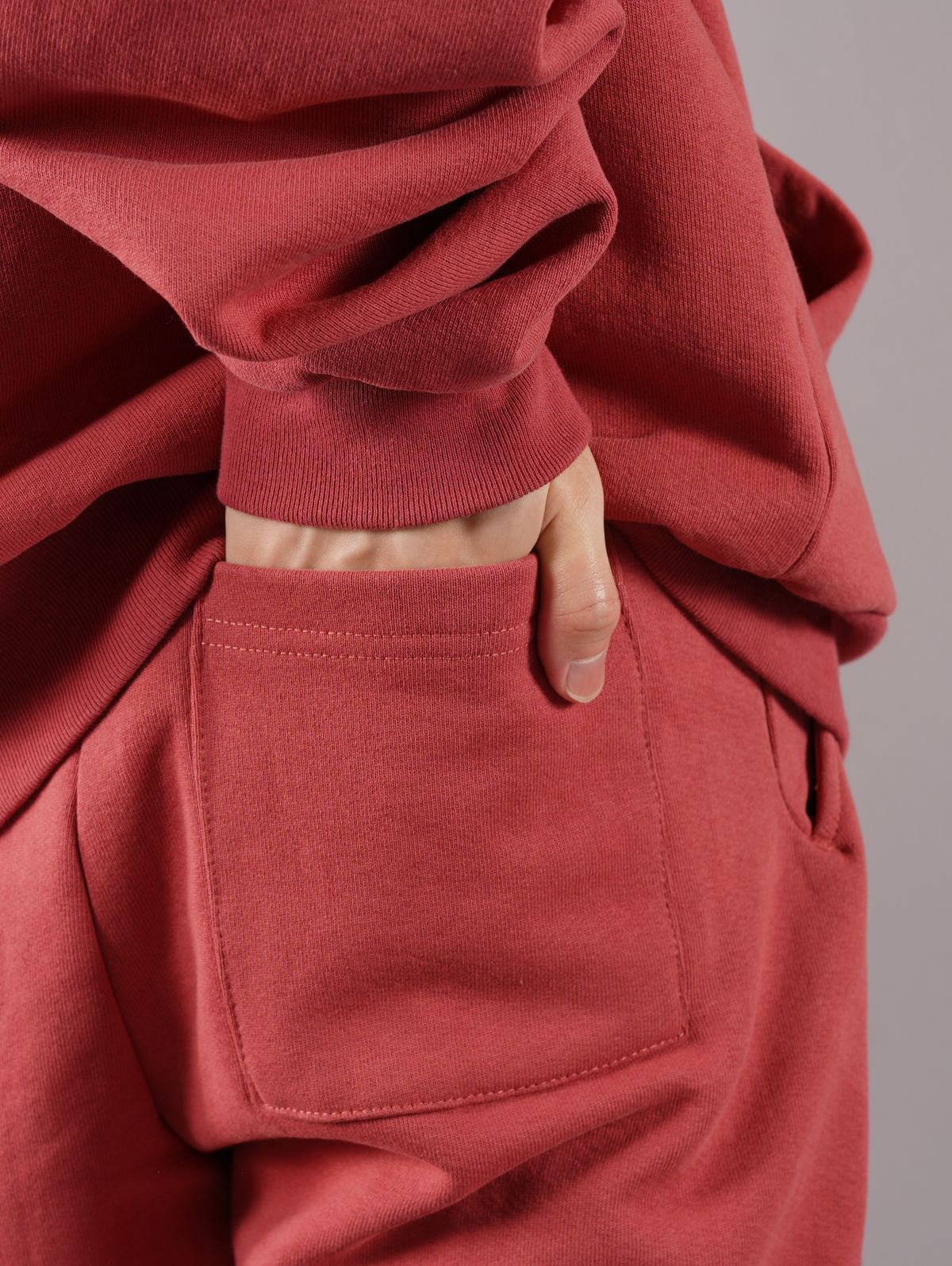 【ラスト1点】 EBROIDERED SWEATS / エンボロイダリー スウェットパンツ(サーモン)