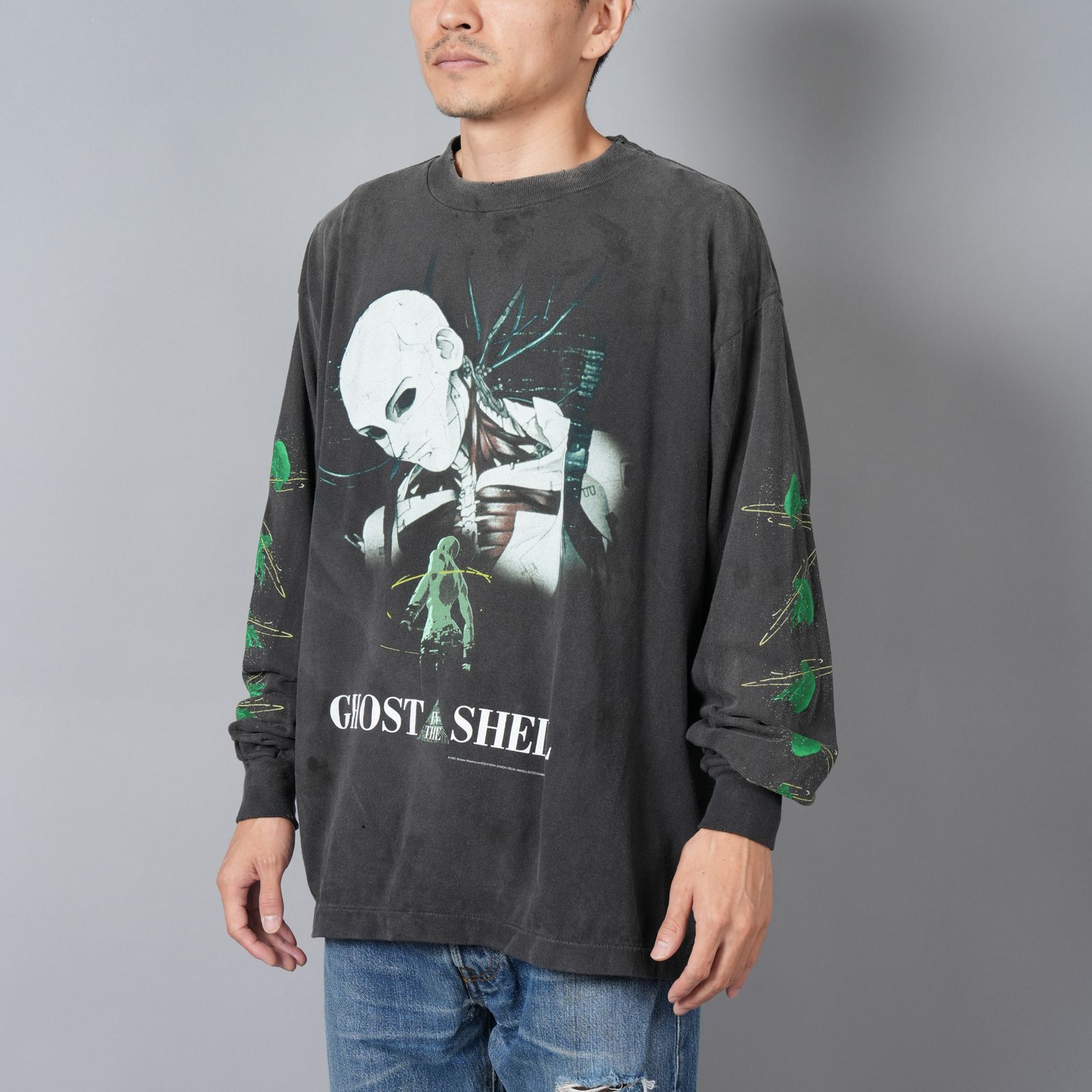 【残りわずか】【限定】SM-YS1-0000-C33 / GS_LS TEE / GITS / BLACK / ロンT・カットソー (ブラック)