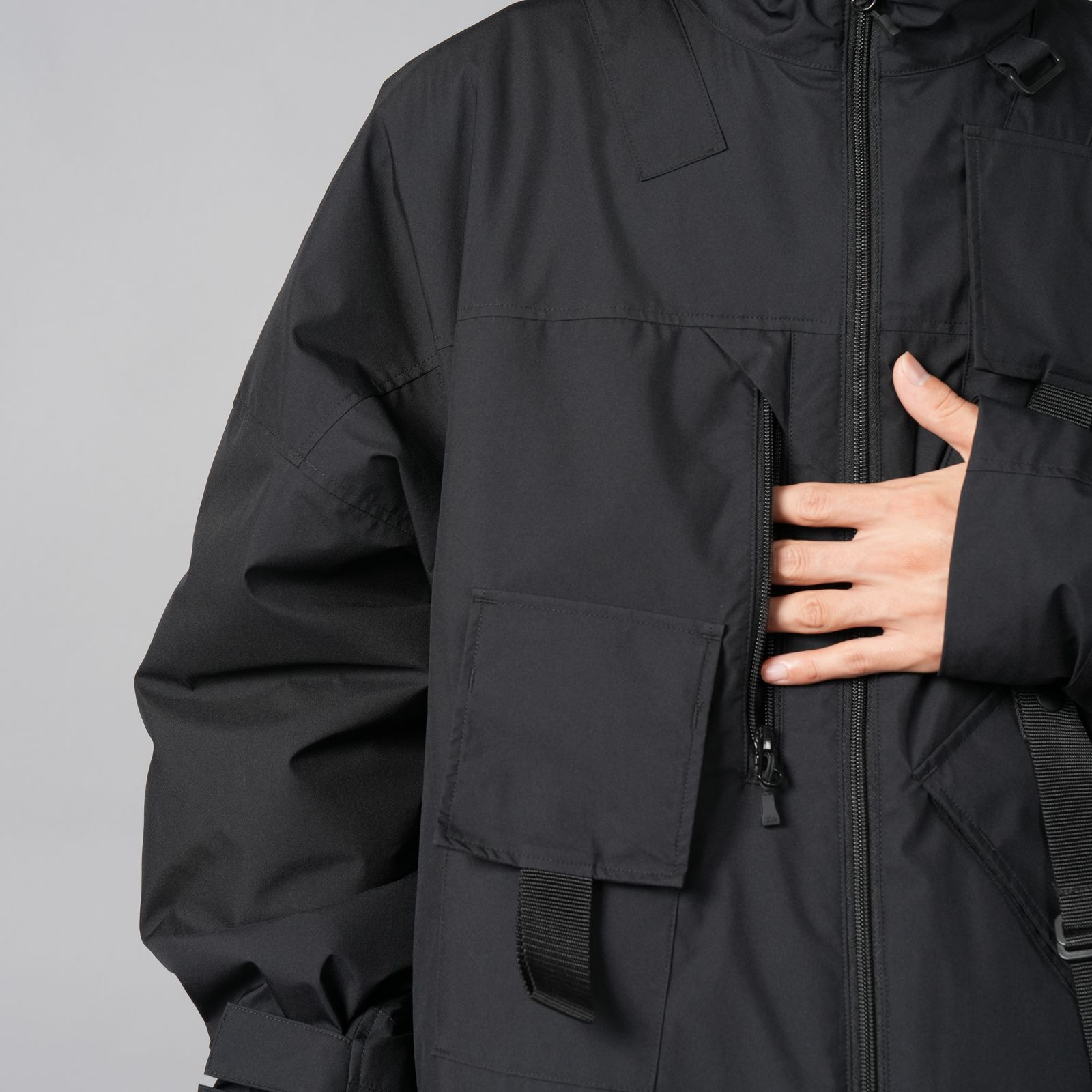 【ラスト1点】【限定】WINDSTOPPER BY GORE-TEX LABS 3L x PRIMALOFT  COAST GUARD.SHIRT BLOUSON / ゴアテックス ラボ スリーレイヤー / シャツブルゾン [防水・防風] (ブラック)