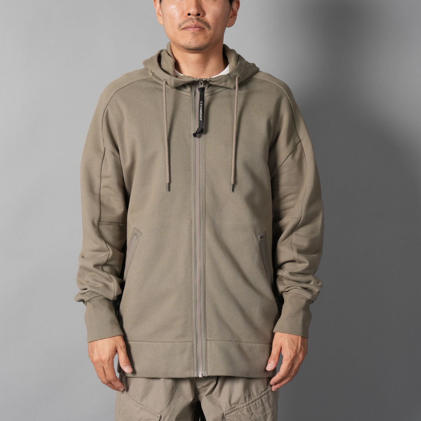Diagonal Raised Fleece Goggle Zip Sweatshirt / ジップフーディー (フォールンロック)