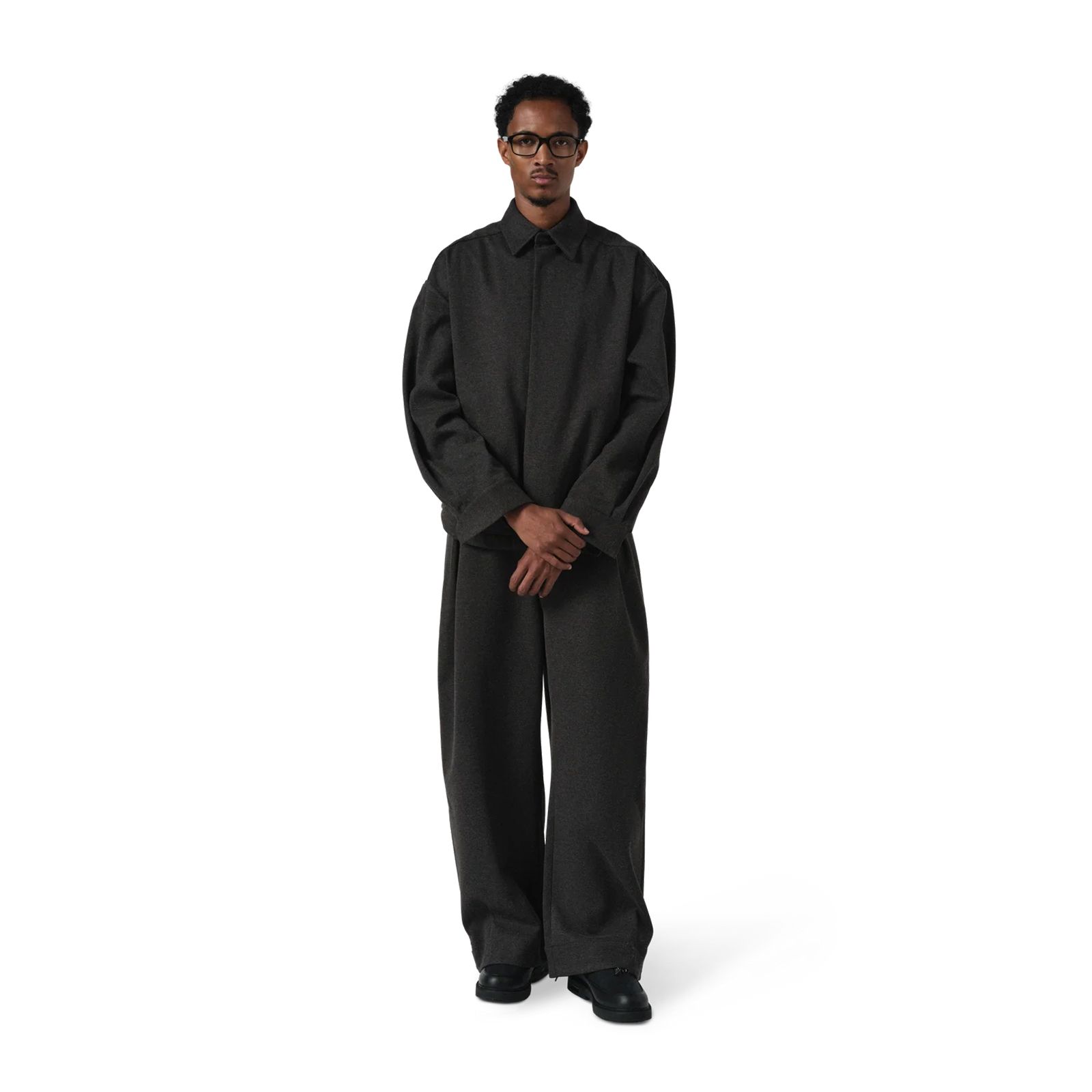 M5 OXFORD SHIRT  / オクスフォードシャツ (チャコールツィード)