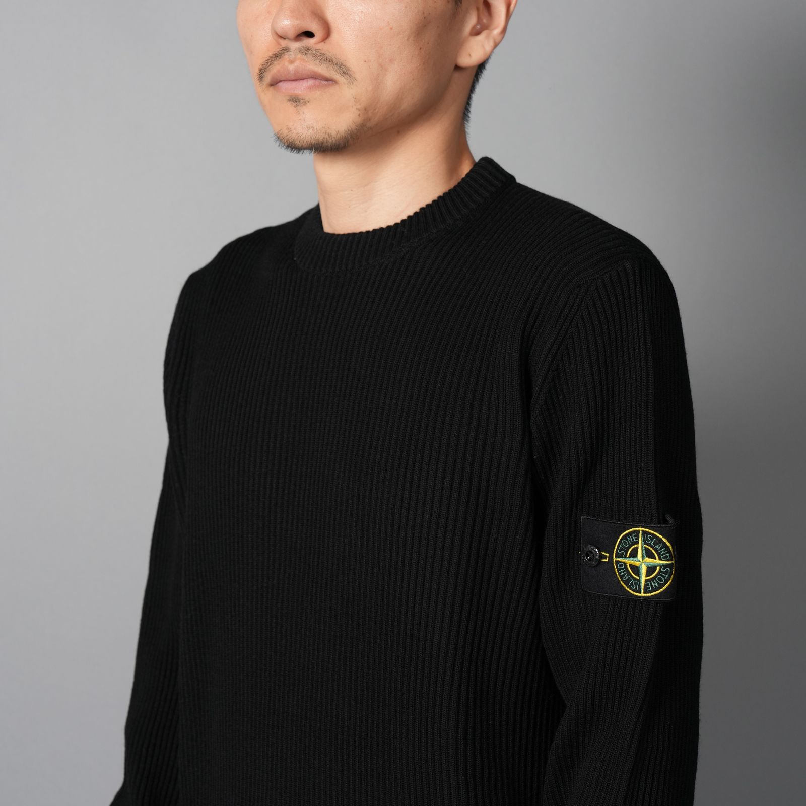 5100053 / FULL RIB RWS WOOL / ニットセーター (ブラック)