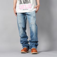 BASICKS x Vintage Levi's Heart Pocket Damage Denim / ハートポケットダメージデニム [32インチ] (ブルー)