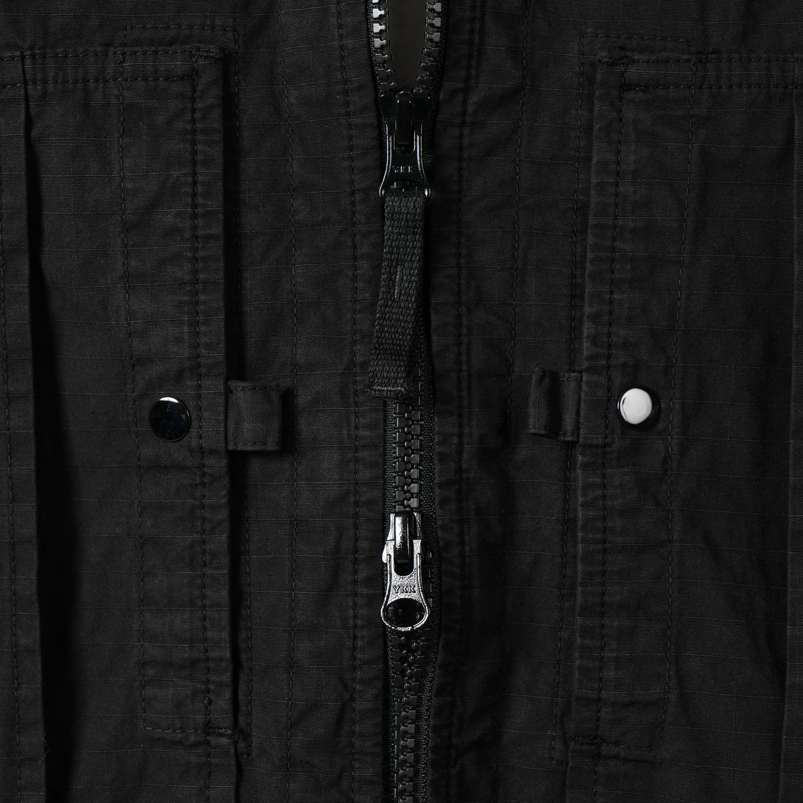 1200005 / MERCERISED ORGANIC COTTON RIPSTOP / オーバーシャツ(ブラック)