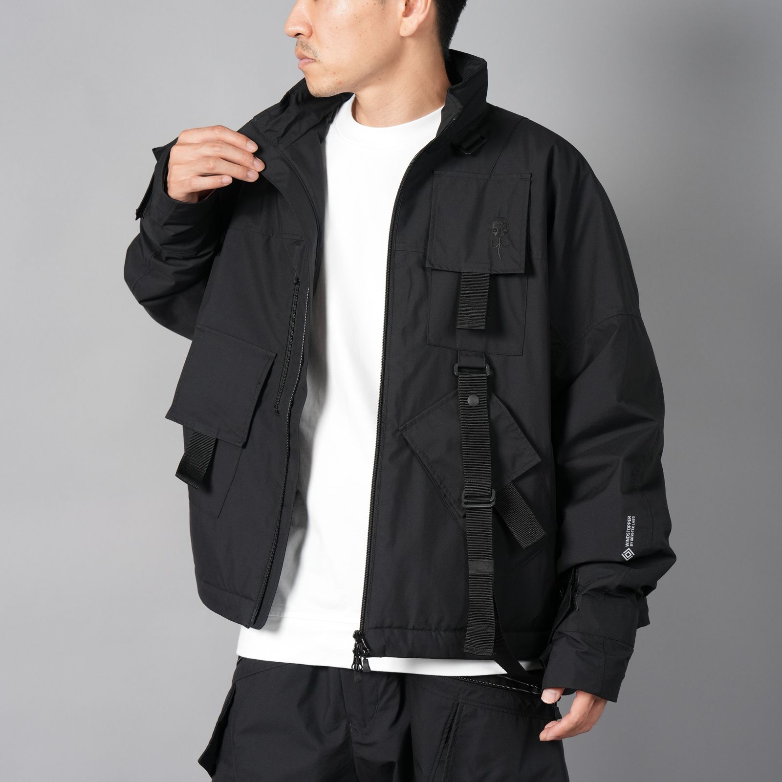 【ラスト1点】【限定】WINDSTOPPER BY GORE-TEX LABS 3L x PRIMALOFT  COAST GUARD.SHIRT BLOUSON / ゴアテックス ラボ スリーレイヤー / シャツブルゾン [防水・防風] (ブラック)
