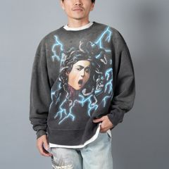【ラスト1点】SM-YS1-0000-029 / CREW SWT / MEDUSA/BLACK / トレーナー・スウェット  (ブラック)