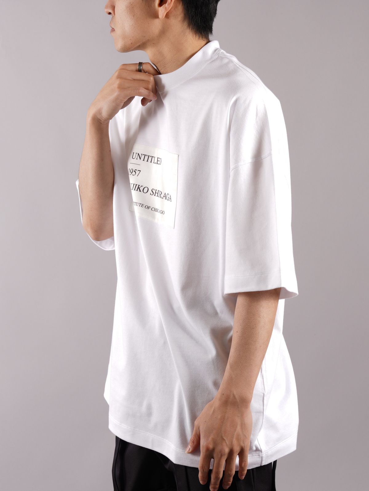 【ラスト1点】 プリント Tシャツ / ドロップショルダー /  ホワイト