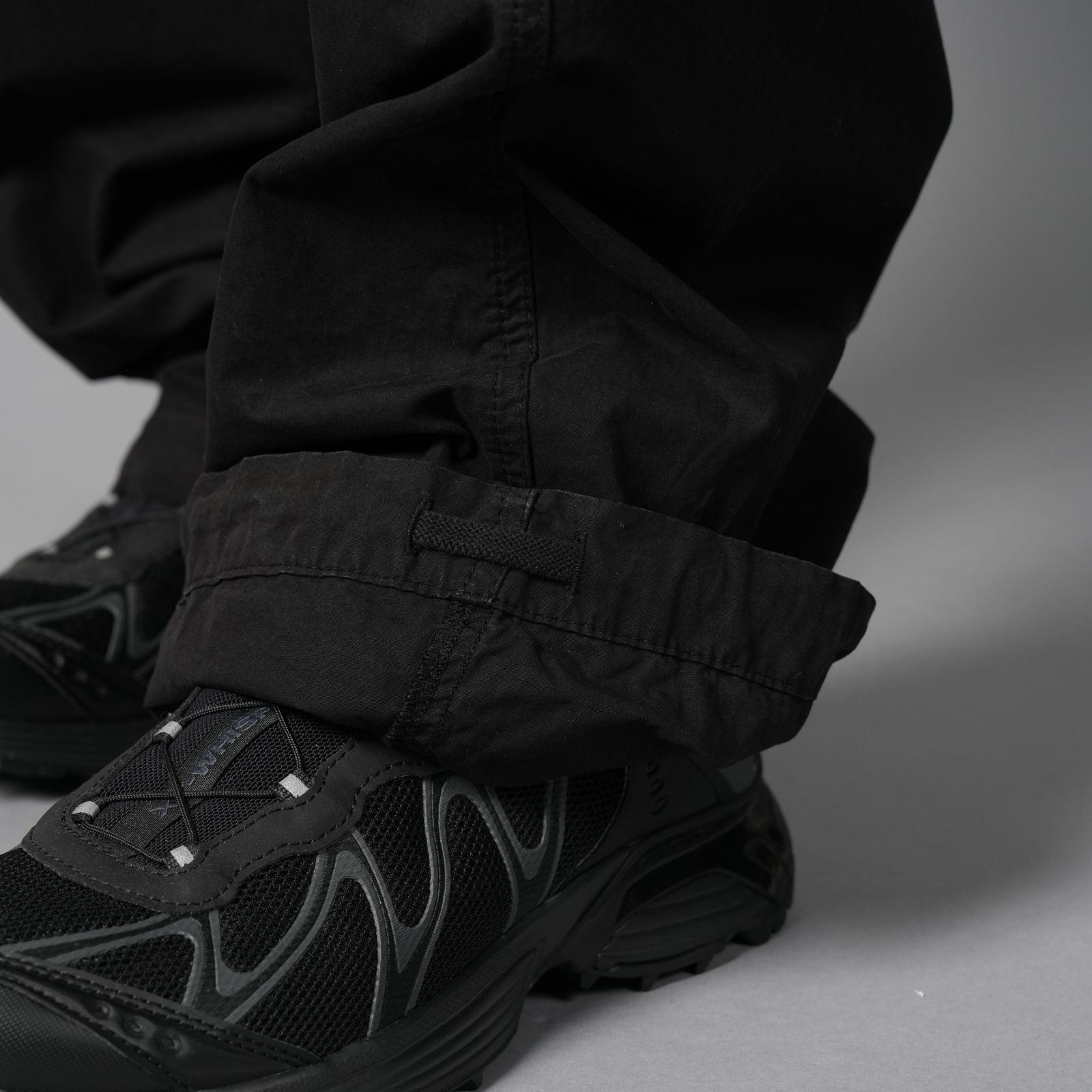 MICROREPS BOXY LENS CARGO PANTS / カーゴパンツ (ブラック)