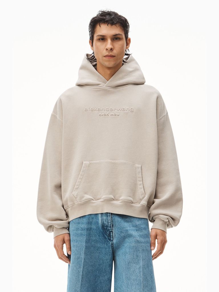 alexander wang - 【アウトレット】 SWEATSHIRT HOODIE WITH EMBOSSED 