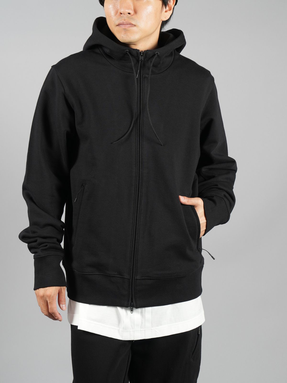 Y-3 CLASSIC BACK LOGO FULL-ZIP HOODIE