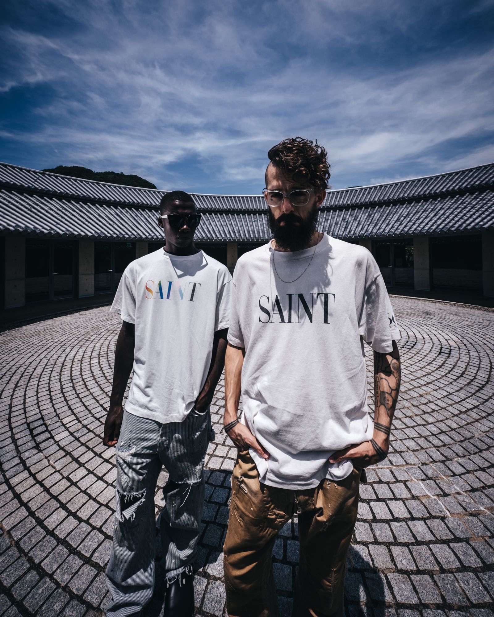 SAINT M×××××× - 【ラスト1点】SM-YS1-0000-007 / SS TEE / RAINBOW SAINT / WHT / Tシャツ  (ホワイト) | Confidence