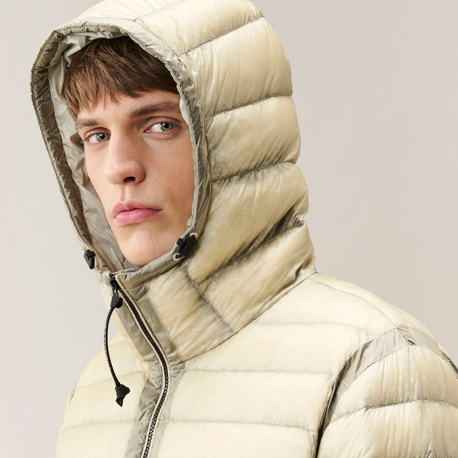 D.D. Shell Hooded Lens Down Jacket / フーデッド レンズ ダウンジャケット (シルバーバーチ)