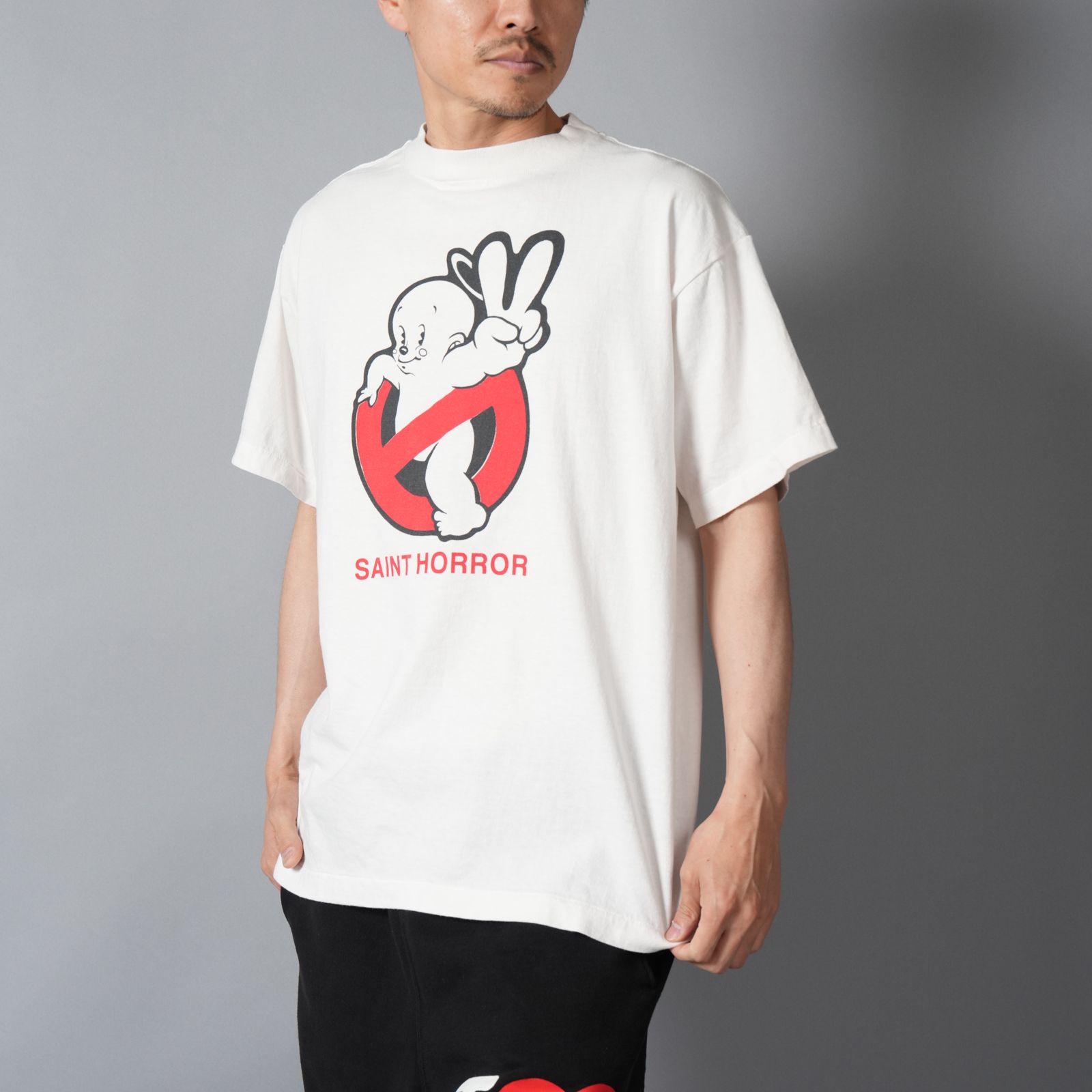 【残りわずか】SM-MK8-0000-009 / SS T-SHIRT / SAINT HORROR / WHITE / Tシャツ (ホワイト)