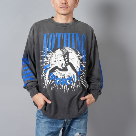 【残りわずか】【限定】SM-YS1-0000-C35 / KK_LS TEE / NOTHING IMP / BK / ロンT・カットソー (ブラック)