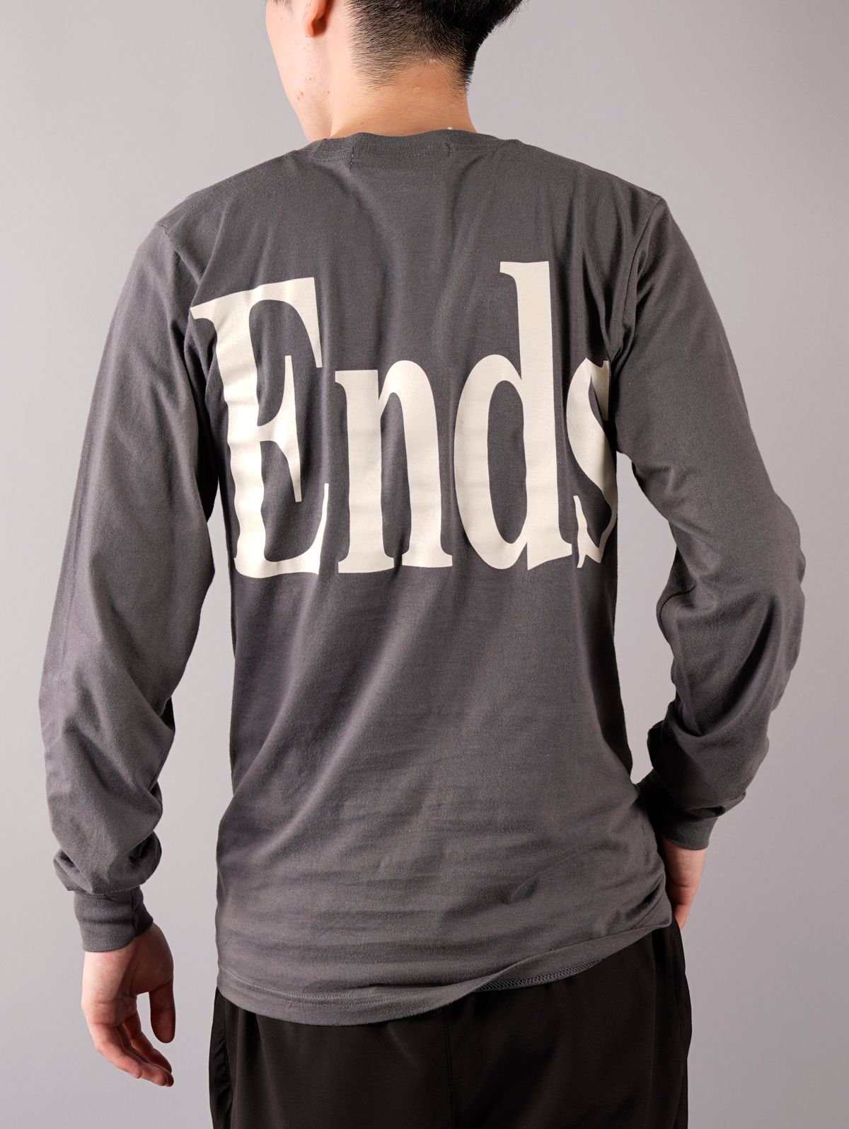 【ラスト1点】Ends Long Sleeve T-Shirt - ロングスリーブTシャツ (グレー)