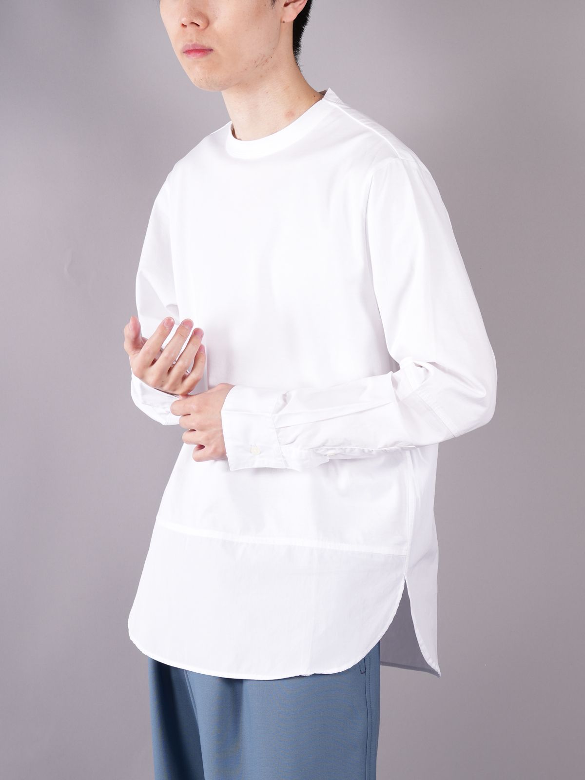 MARNI - オーガニックコットンジャージー＆ポプリン製Tシャツ 
