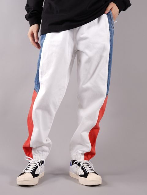 【ラスト1点】 TRACK JOGGER COLOR BLOCK / トラックジョガー カラーブロック (レッドマルチ)
