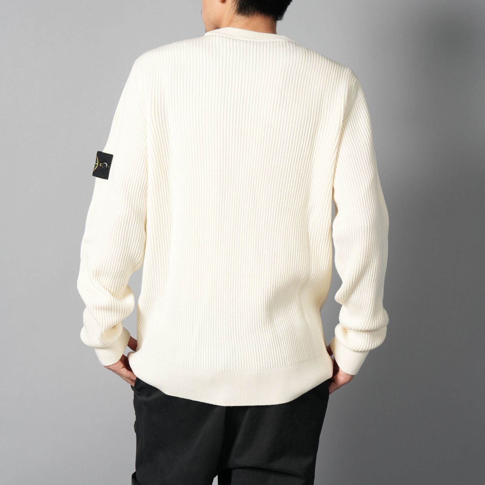 【ラスト1点】5100053 / FULL RIB RWS WOOL / ニットセーター (アイボリー)