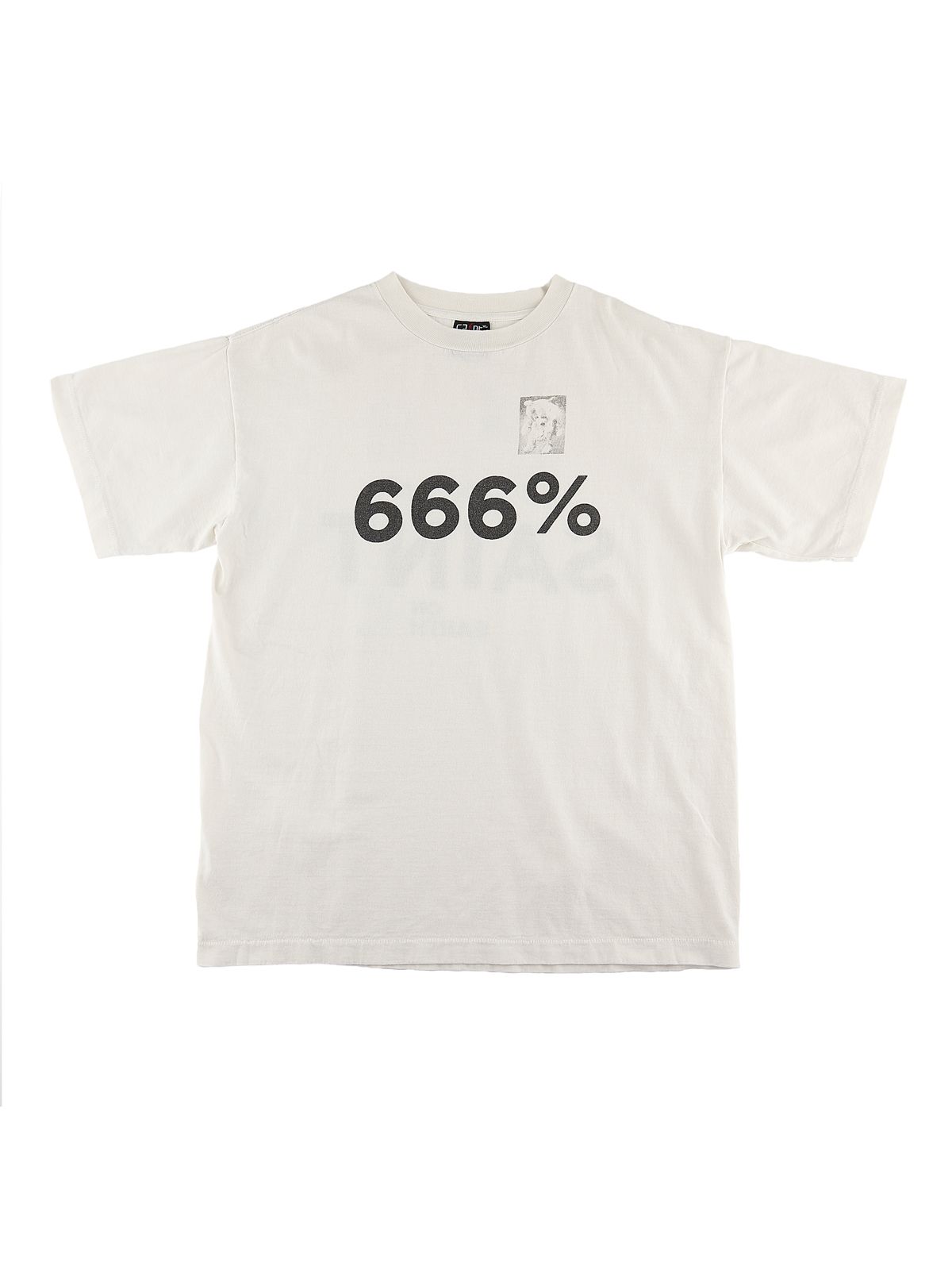 ラスト1点 / SM-A21-0000-004/T-SHIRT_666% / Tシャツ  (ホワイト)