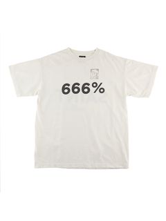 ラスト1点 / SM-A21-0000-004/T-SHIRT_666% / Tシャツ  (ホワイト)