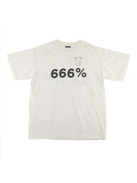ラスト1点 / SM-A21-0000-004/T-SHIRT_666% / Tシャツ  (ホワイト) SM-A21-0000-004 ©SAINT M××××××