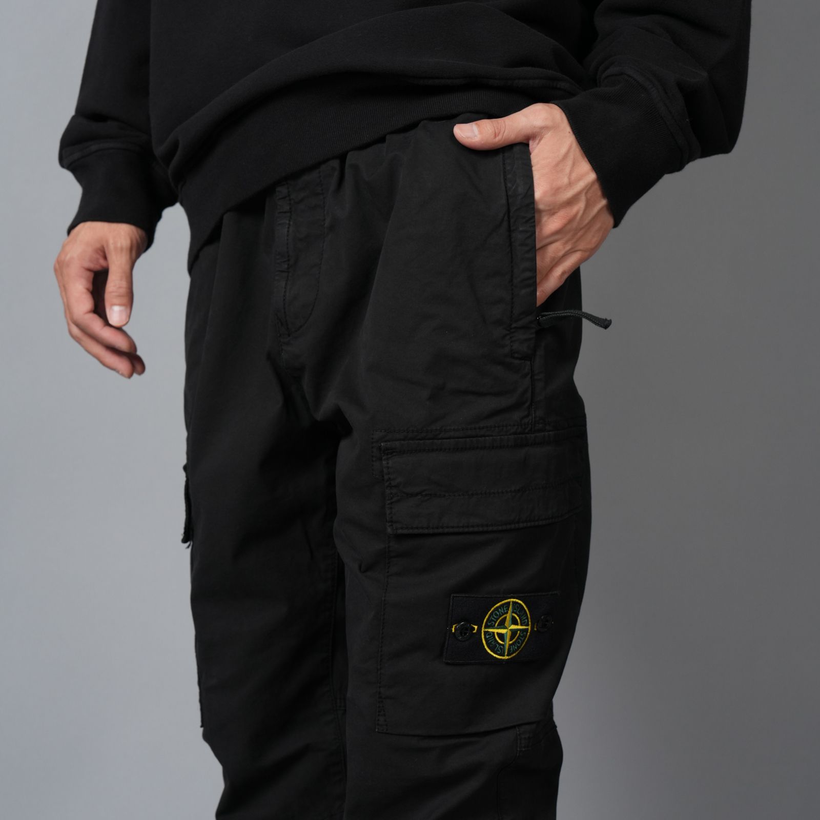 3100031 SUPIMA® COTTON TWILL STRETCH-TC [レギュラーフィット](ブラック)