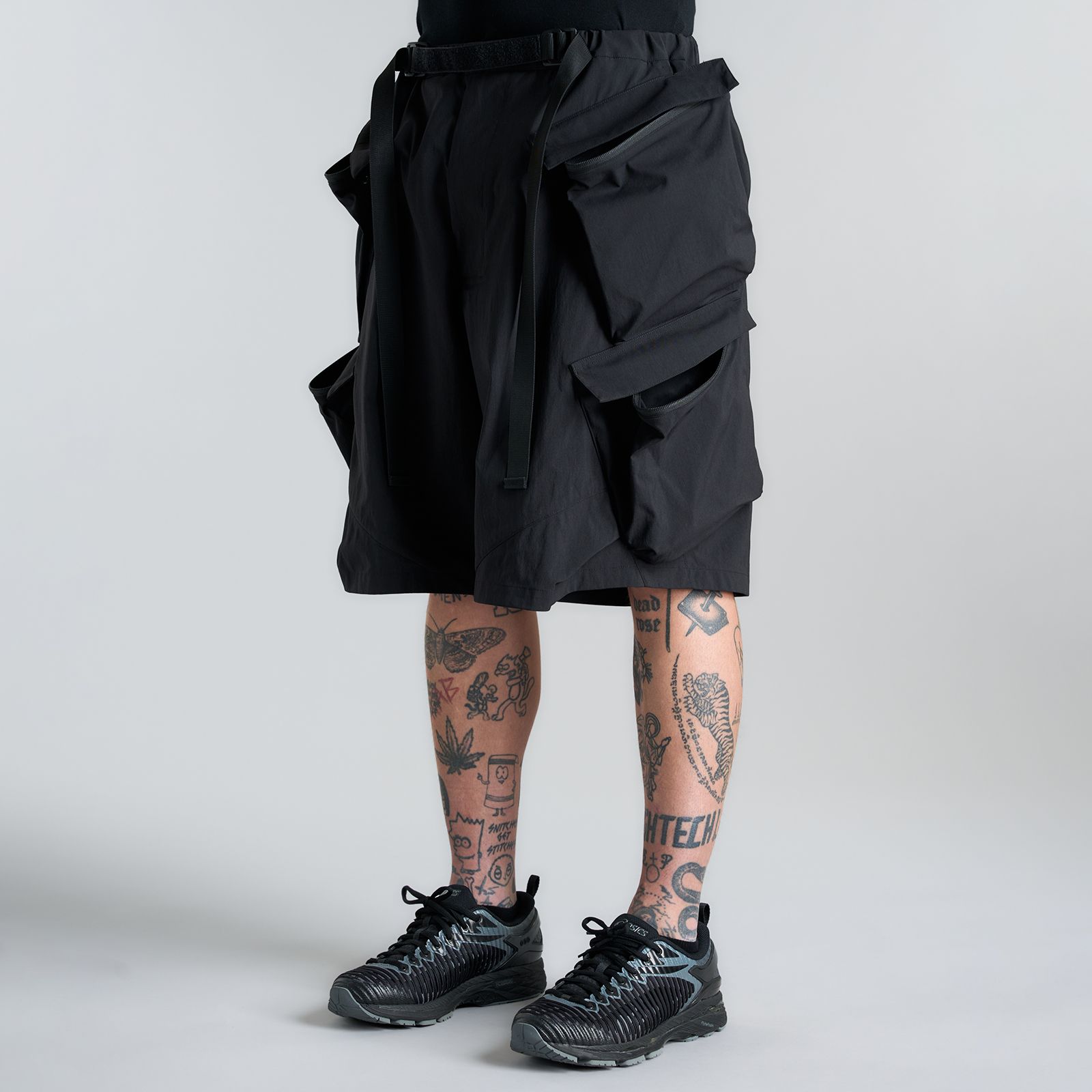 ACRONYM - SP56A-M / NYLON STRETCH DOUBLE CARGO SHORT PANT ACRONYM - SP56A-M / NYLON STRETCH DOUBLE CARGO SHORT PANT