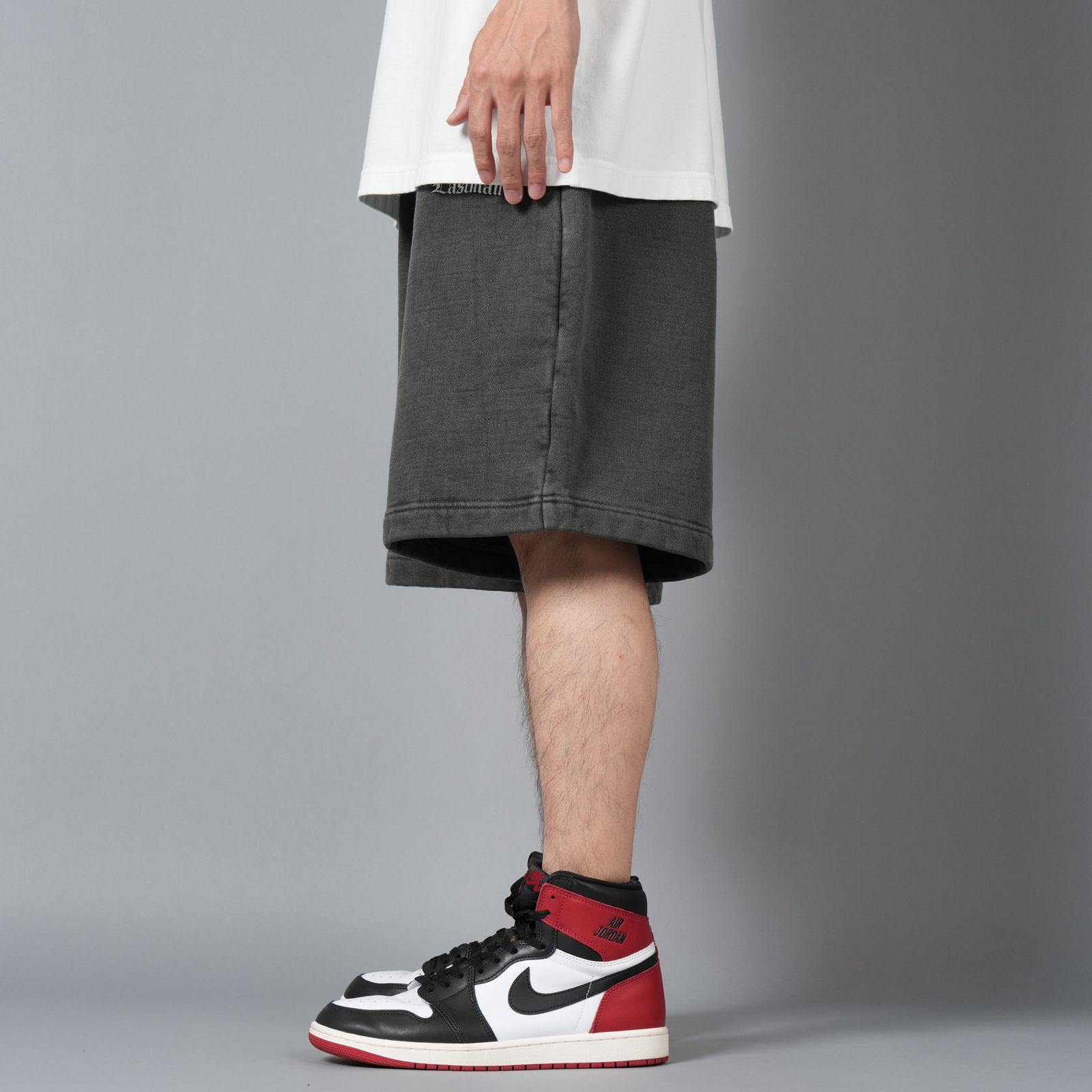 【ラスト1点】LOGO SWEAT SHORTS / ロゴ スウェットショート (ブラック)