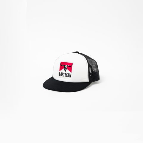 【ラスト1点】EMBROIDERED TRUCKER CAP "TABACO" / トラッカーキャップ・メッシュキャップ (ブラック)