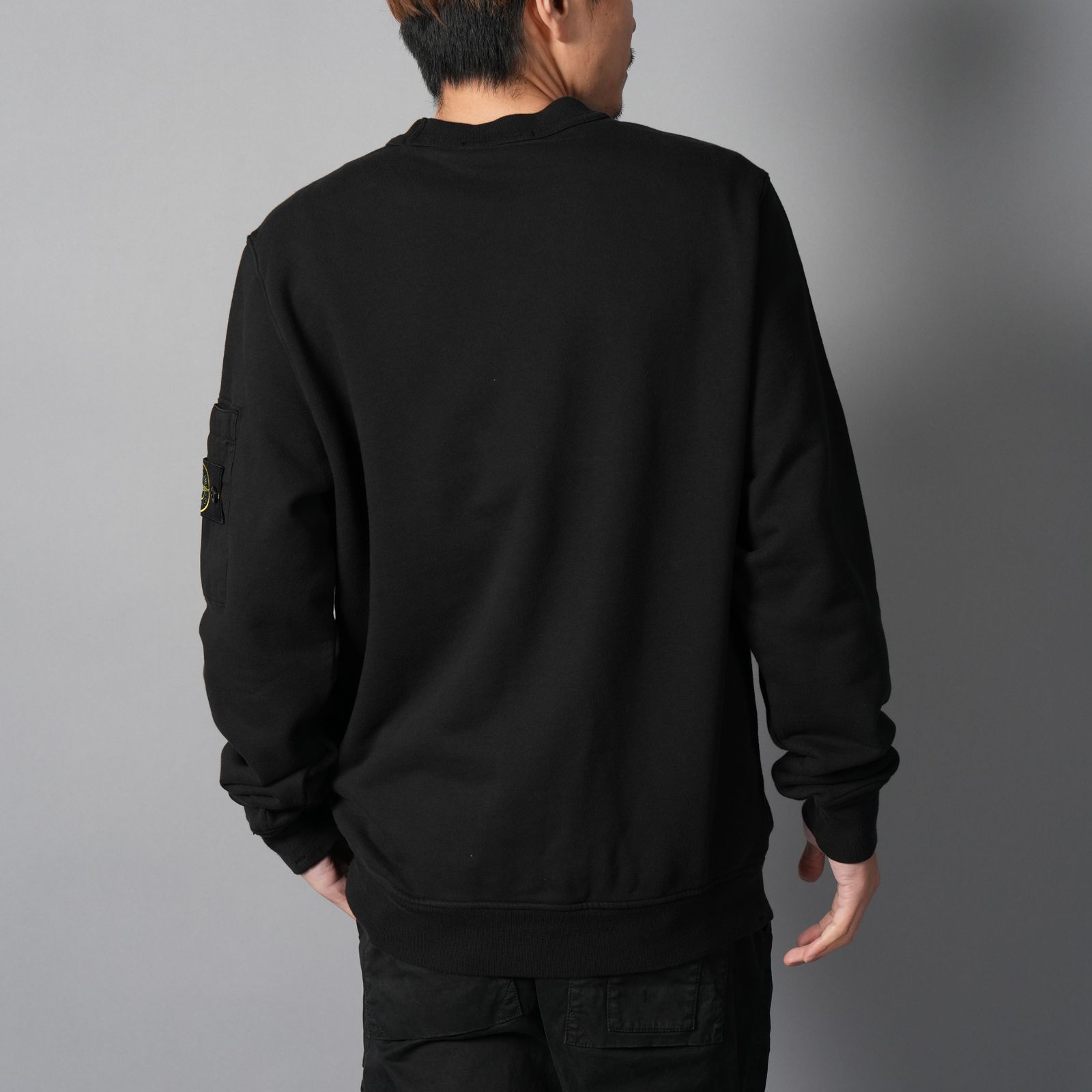 6100019 COTTON FLEECE / コットンフリース / トレーナー・クルーネックスウェット (ブラック)