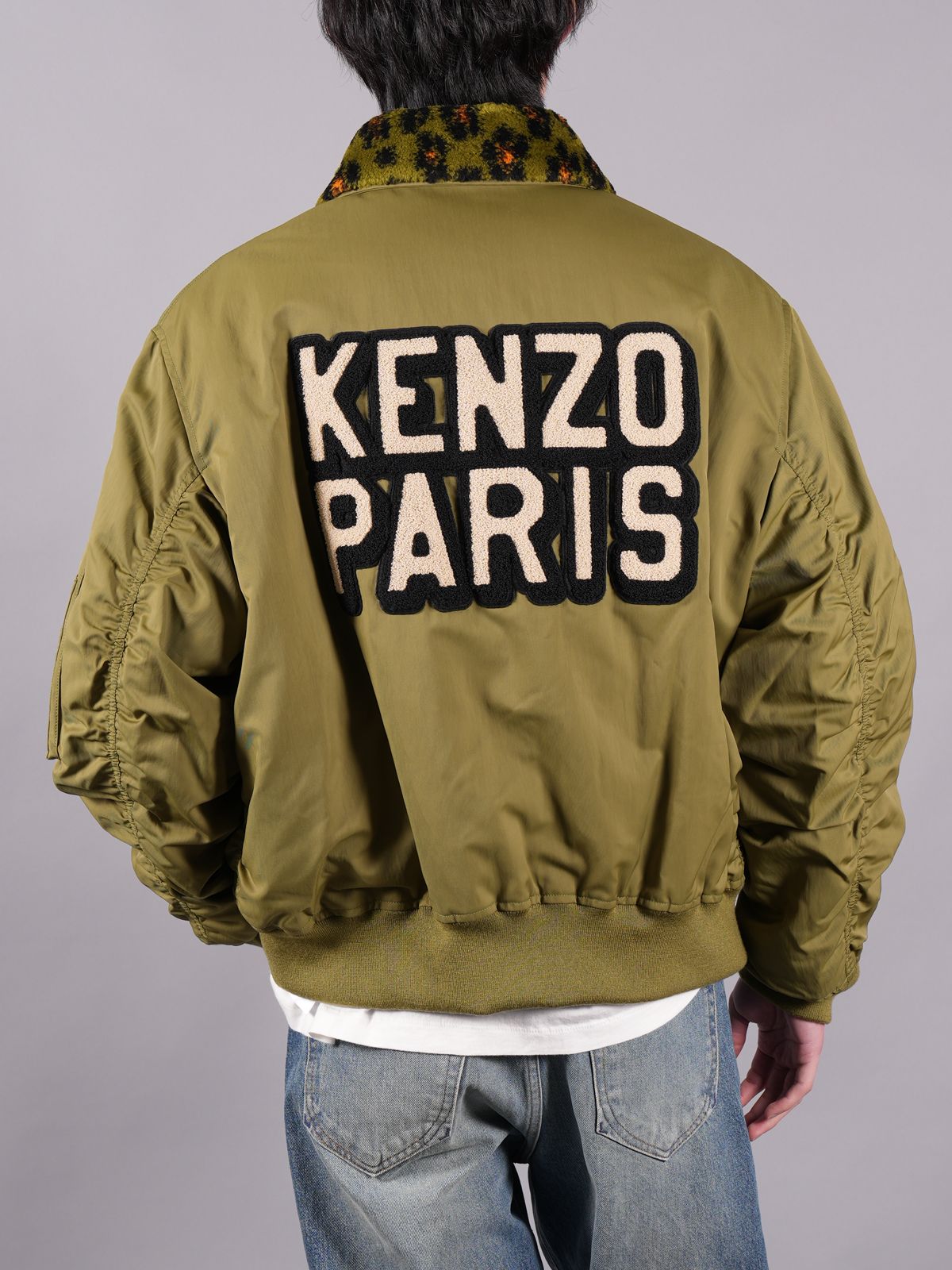 美品 ケンゾー KENZO NYLON BOMBER JACKET MA-1