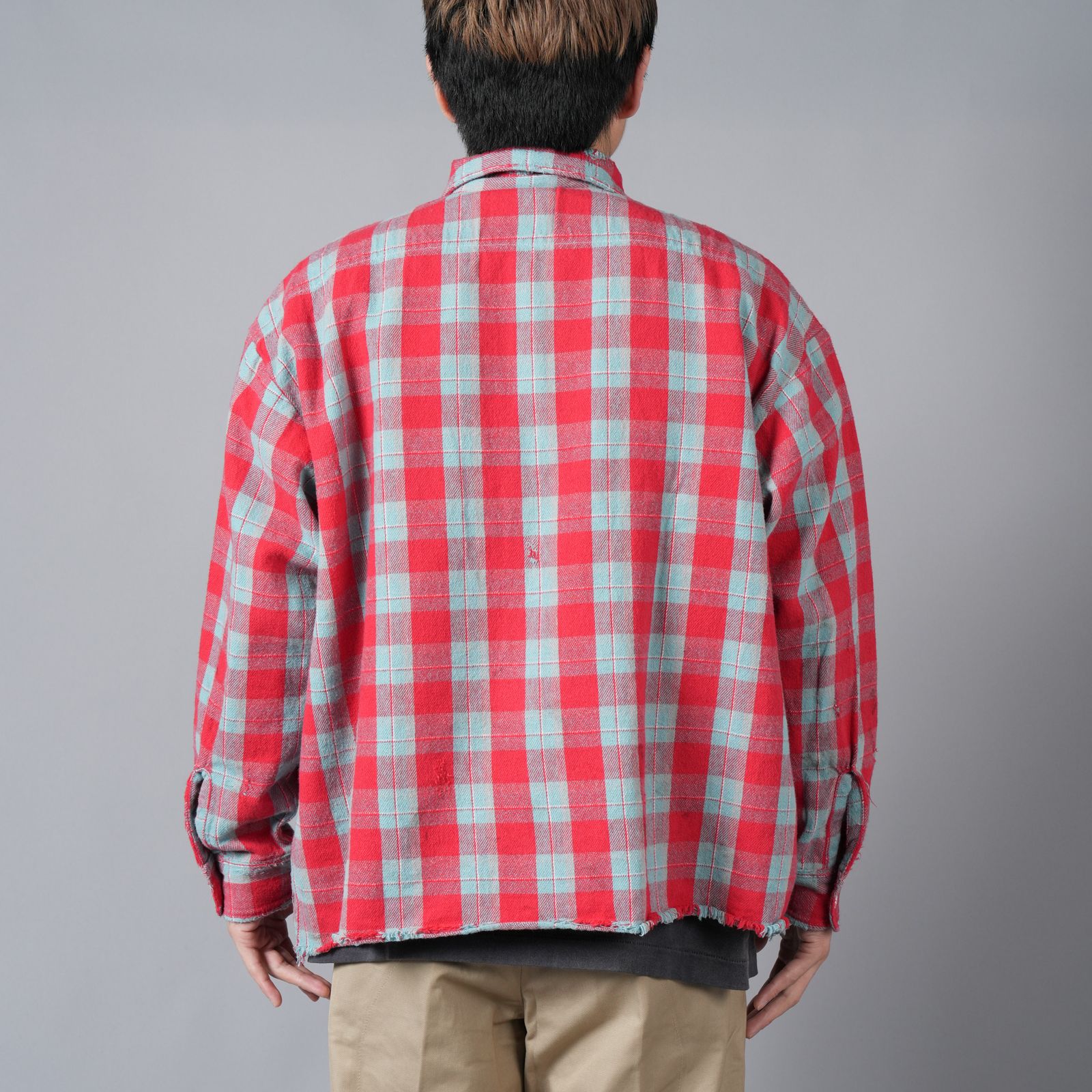 【ラスト1点】SM-YS8-0000-023 / FRNL CHECK SHIRTS / ネルシャツ (レッド)