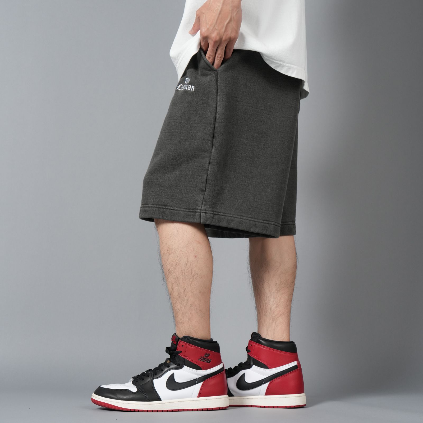 【ラスト1点】LOGO SWEAT SHORTS / ロゴ スウェットショート (ブラック)