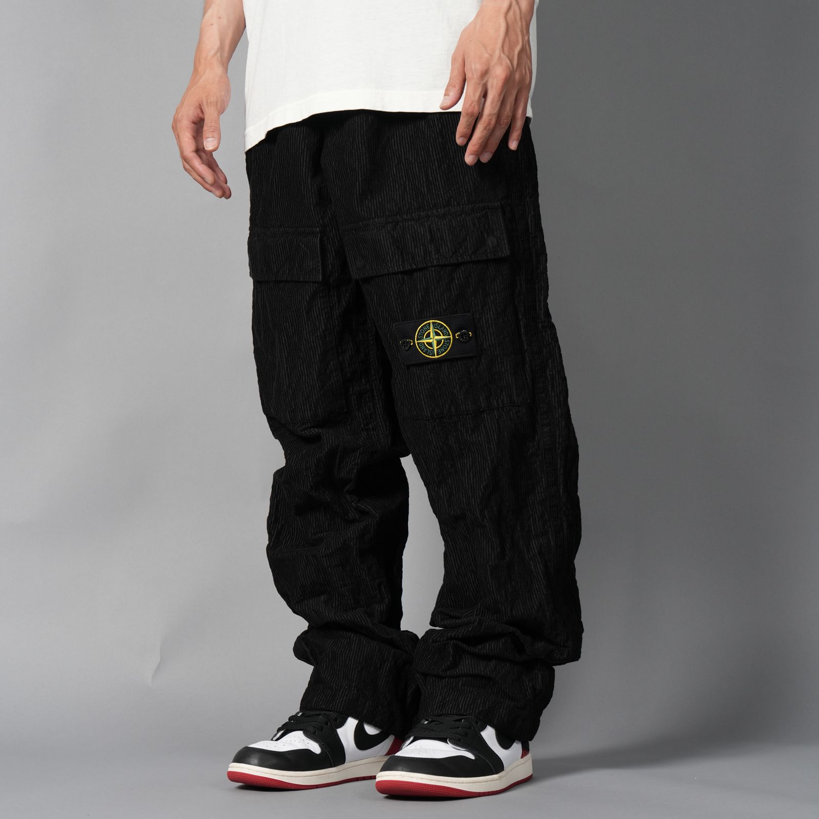3100025 / WRINKLED CORDUROY 500-TC / コーデュロイパンツ [ルーズフィット](ブラック)