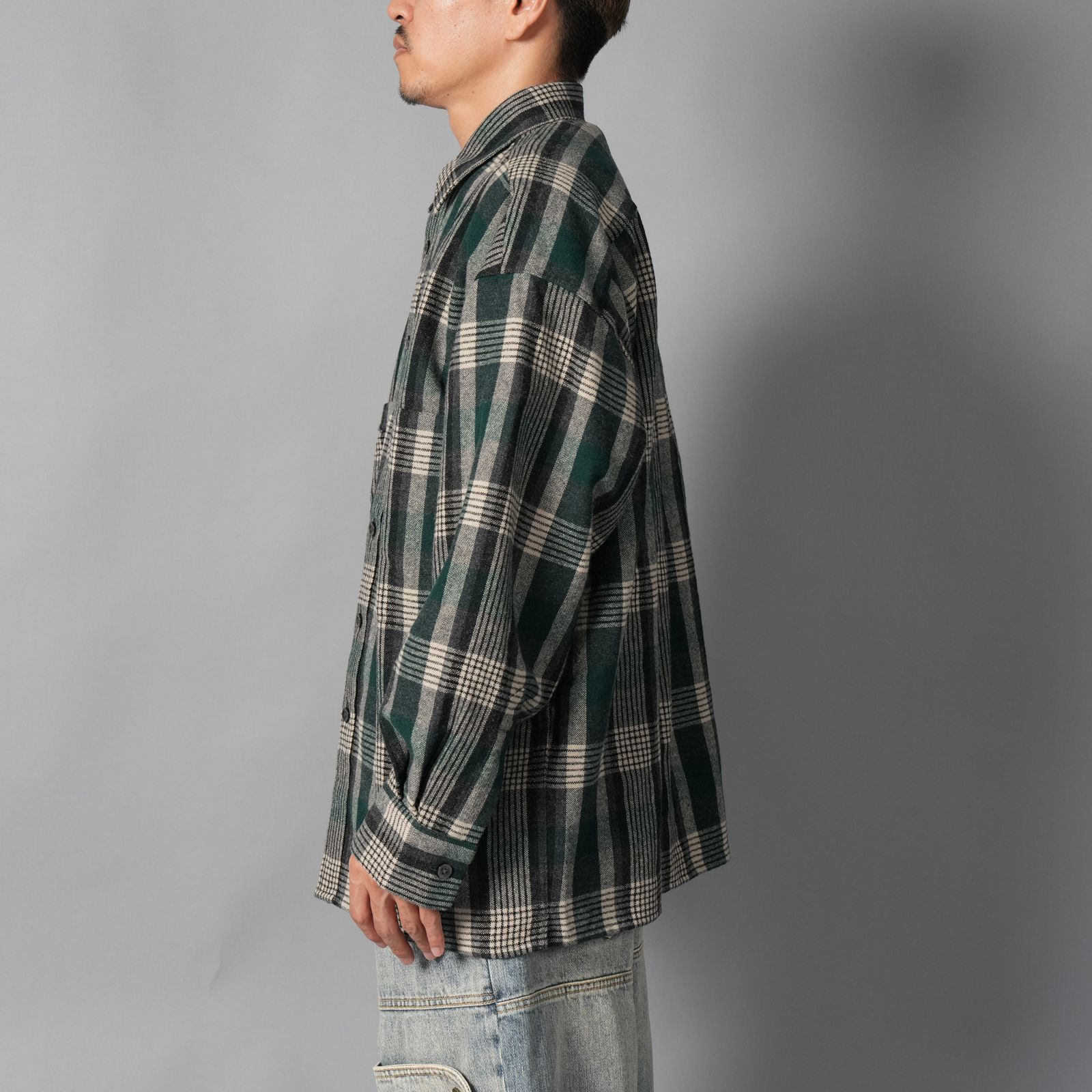 Classic Wool Shirt / クラシックウールシャツ (グリーン)