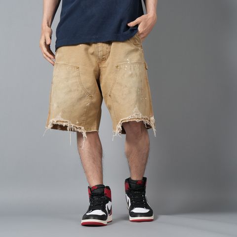 【ラスト1点】SM-HR8-0000-072 / DOUBLE KNEE SHORTS / BEIGE / ダブルニーショーツ (ベージュ)