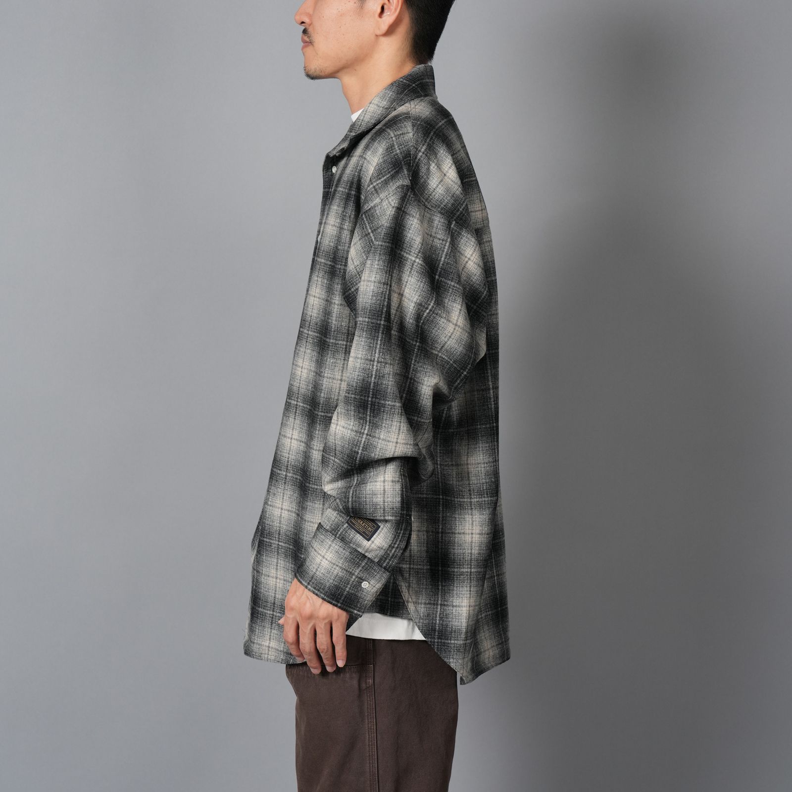 【限定】Basicks x Pendleton x DELUXE / Shadow Check Shirt / シャドウ チェックシャツ (ブラック)