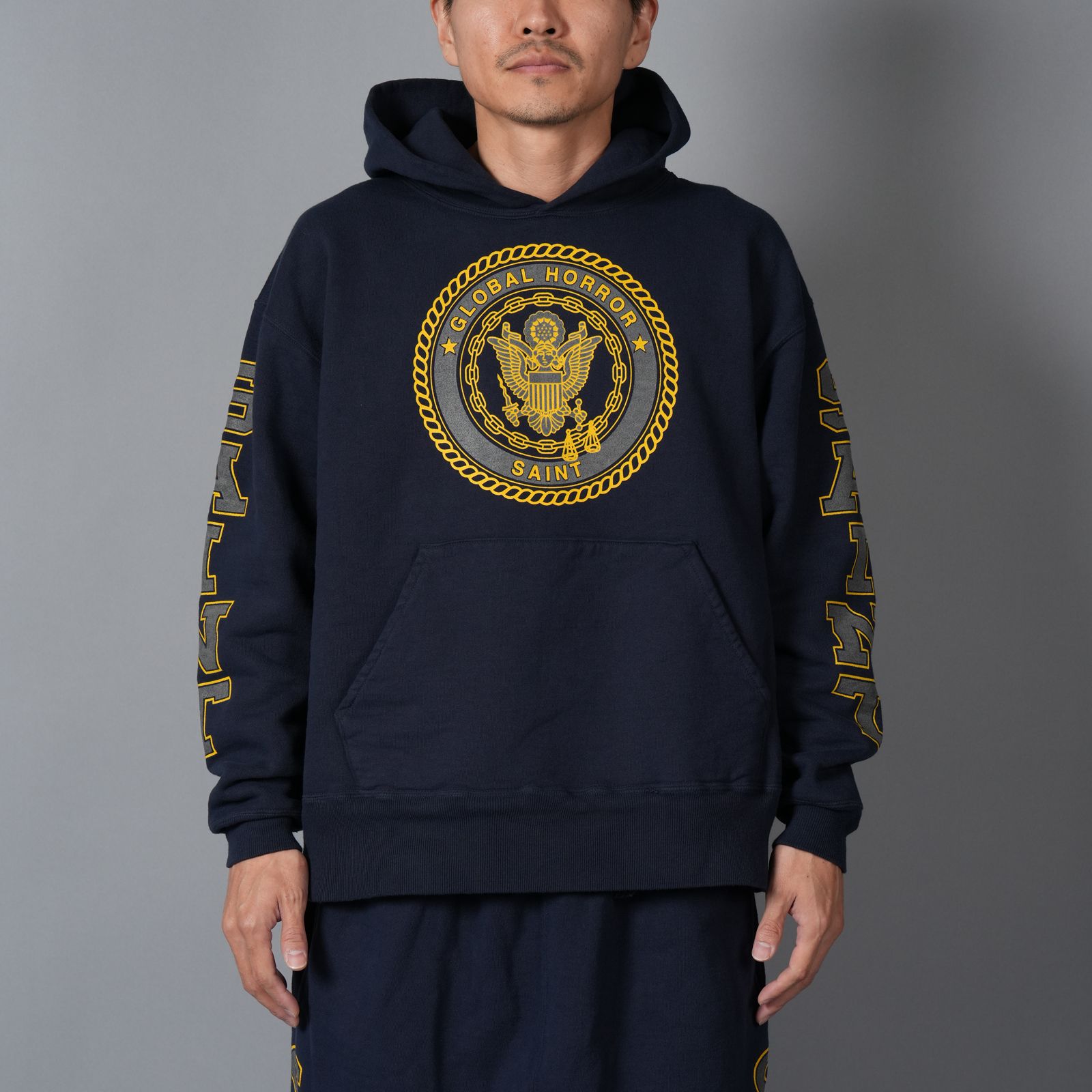 【ラスト1点】SM-HR1-0000-055 / HOODIE / SAINT / NAVY (ネイビー)