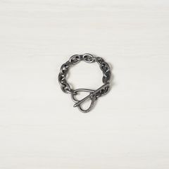 【ラスト1点】Heart Bracelet (Medium Link) / ブレスレット (ブラック)