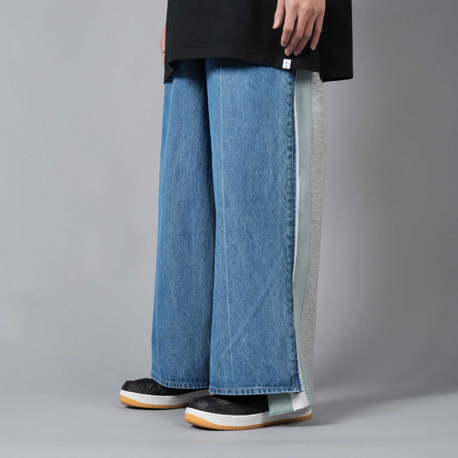 FACETASM - 【ラスト1点】JERSEY MERGING DENIM PANTS FACETASM - 【ラスト1点】JERSEY MERGING DENIM PANTS