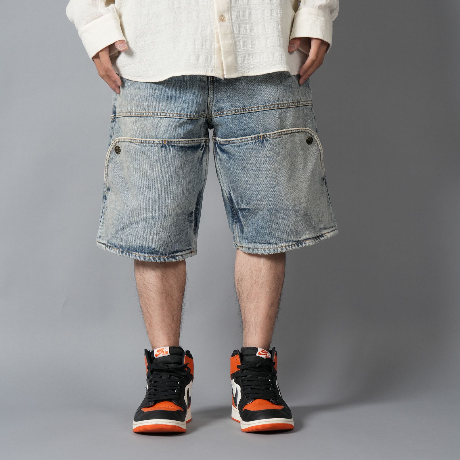 M UTILITY SHORTS / デニムショーツ (ブルー)