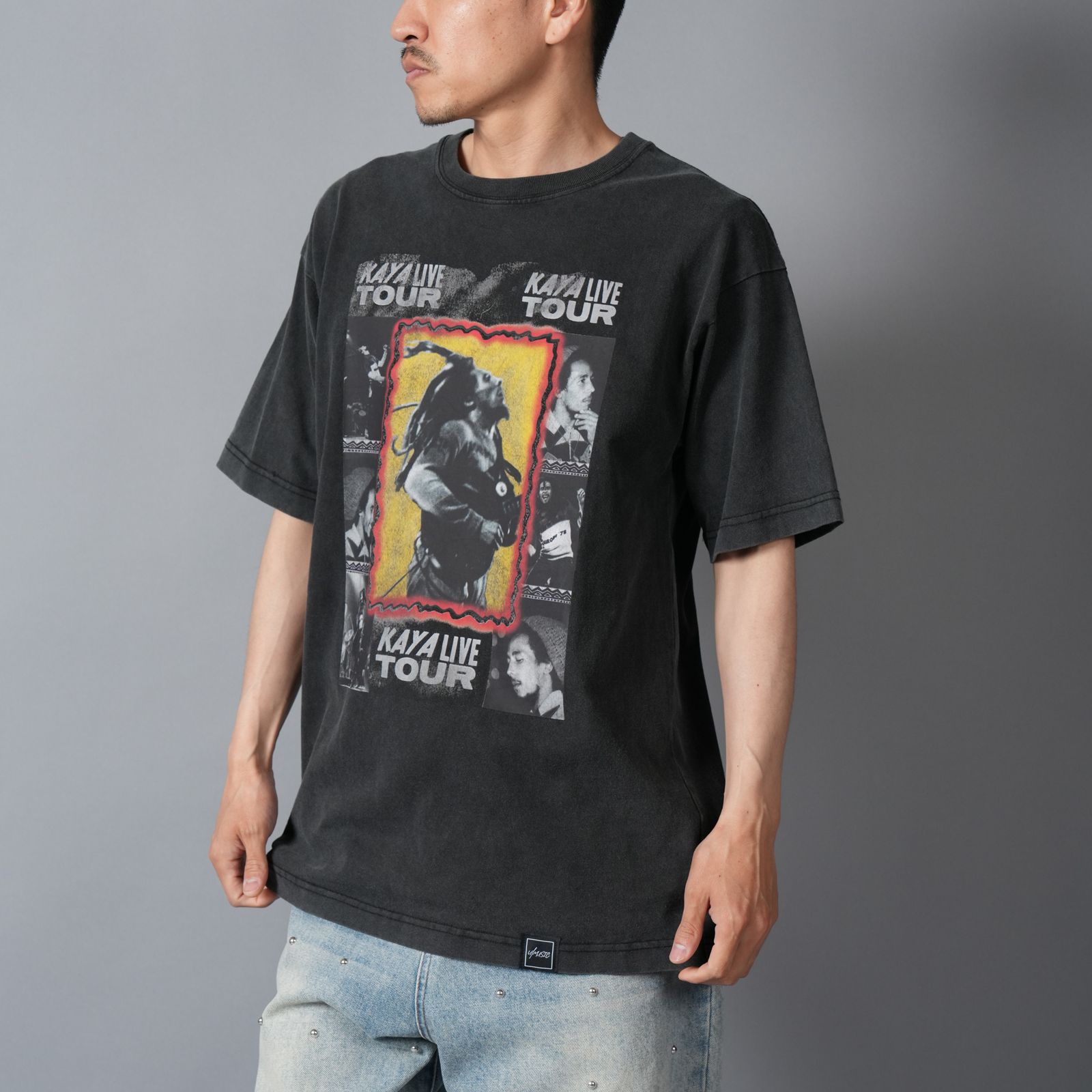 【残りわずか】 UIZZ-22567 / BOB MARLEY / ボブマーリー / Tシャツ (ブラック)