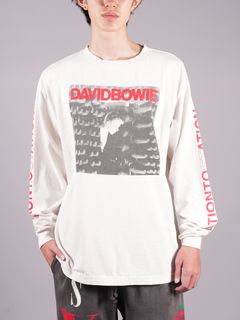 SM-A22-0000-074 / DB_LS TEE / STATION/WHITE / デヴィッドボウイ カットソー  (ホワイト)