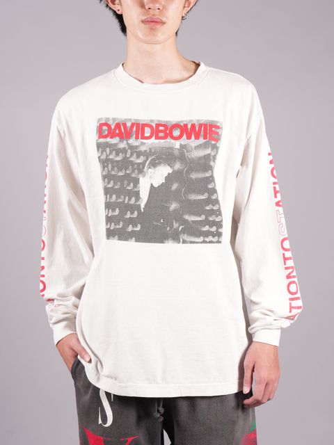 SM-A22-0000-074 / DB_LS TEE / STATION/WHITE / デヴィッドボウイ カットソー  (ホワイト)