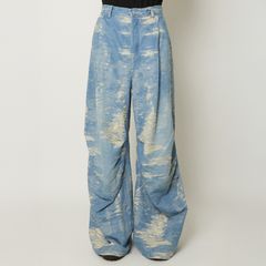 DESIGN TROUSERS / デザイン トラウザー / デニムパンツ (インディゴブリーチ)