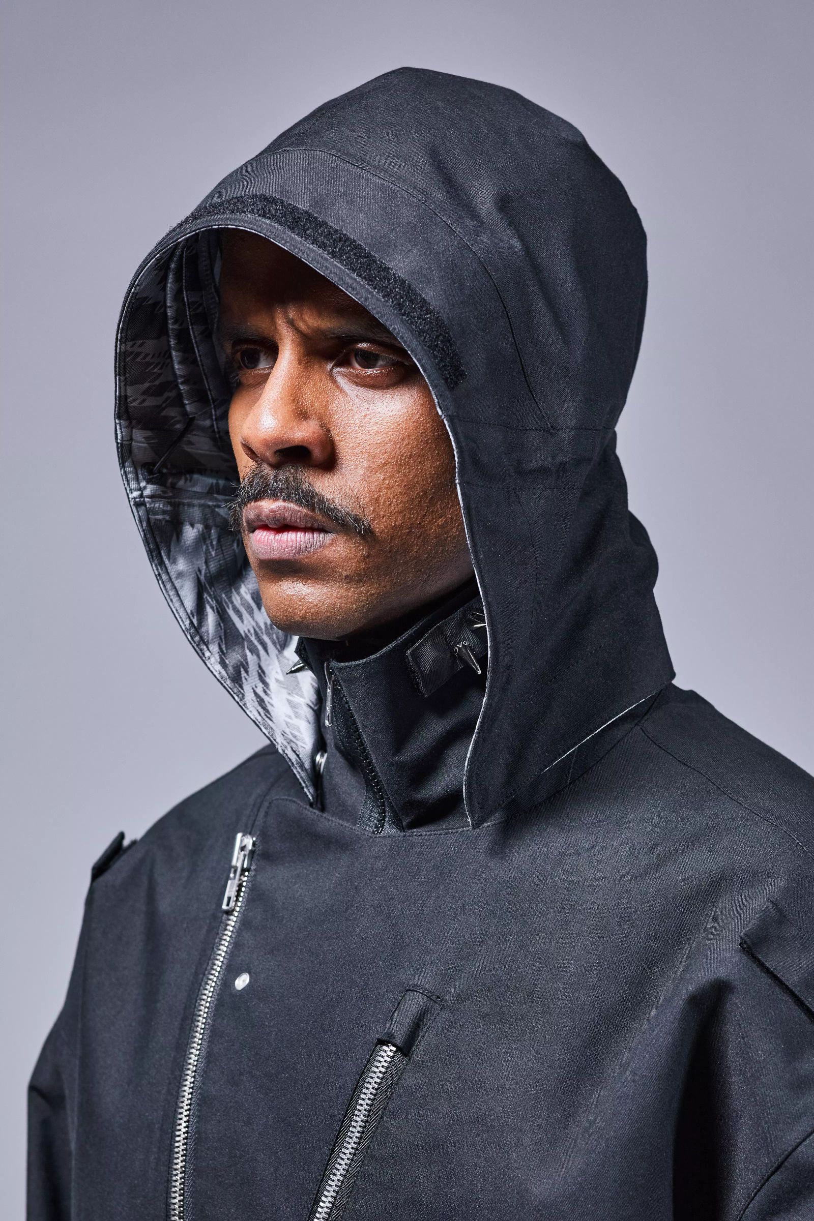 J68W-BQ / 3L Rider Jacket Gen. 1 / ライダージャケット / ナイロンジャケット[ワイドフィット](ブラック)