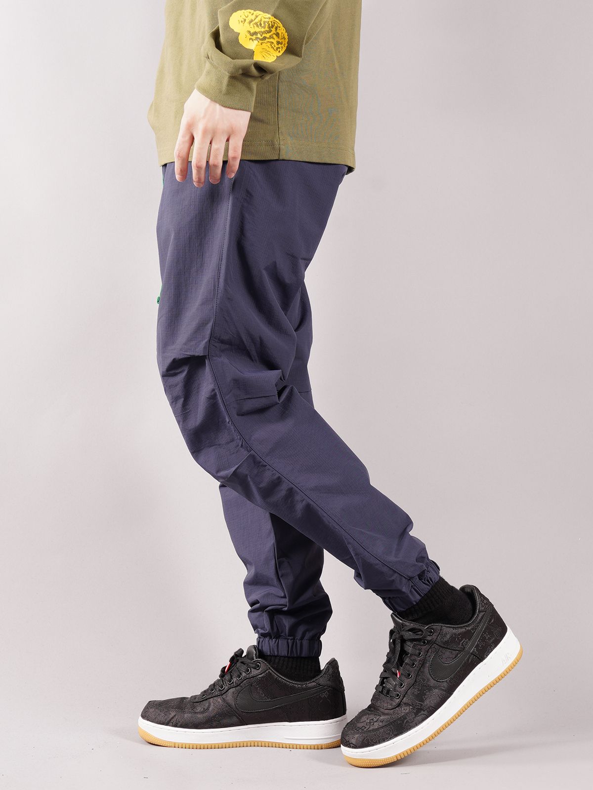 ラスト1点 / BUCKLE RIPSTOP PANTS / バックル リップストップ パンツ (ネイビー)