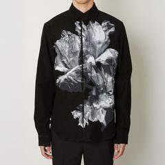 【ラスト1点】FLOWER PRINT SHIRTS / フラワープリントシャツ (ブラック)