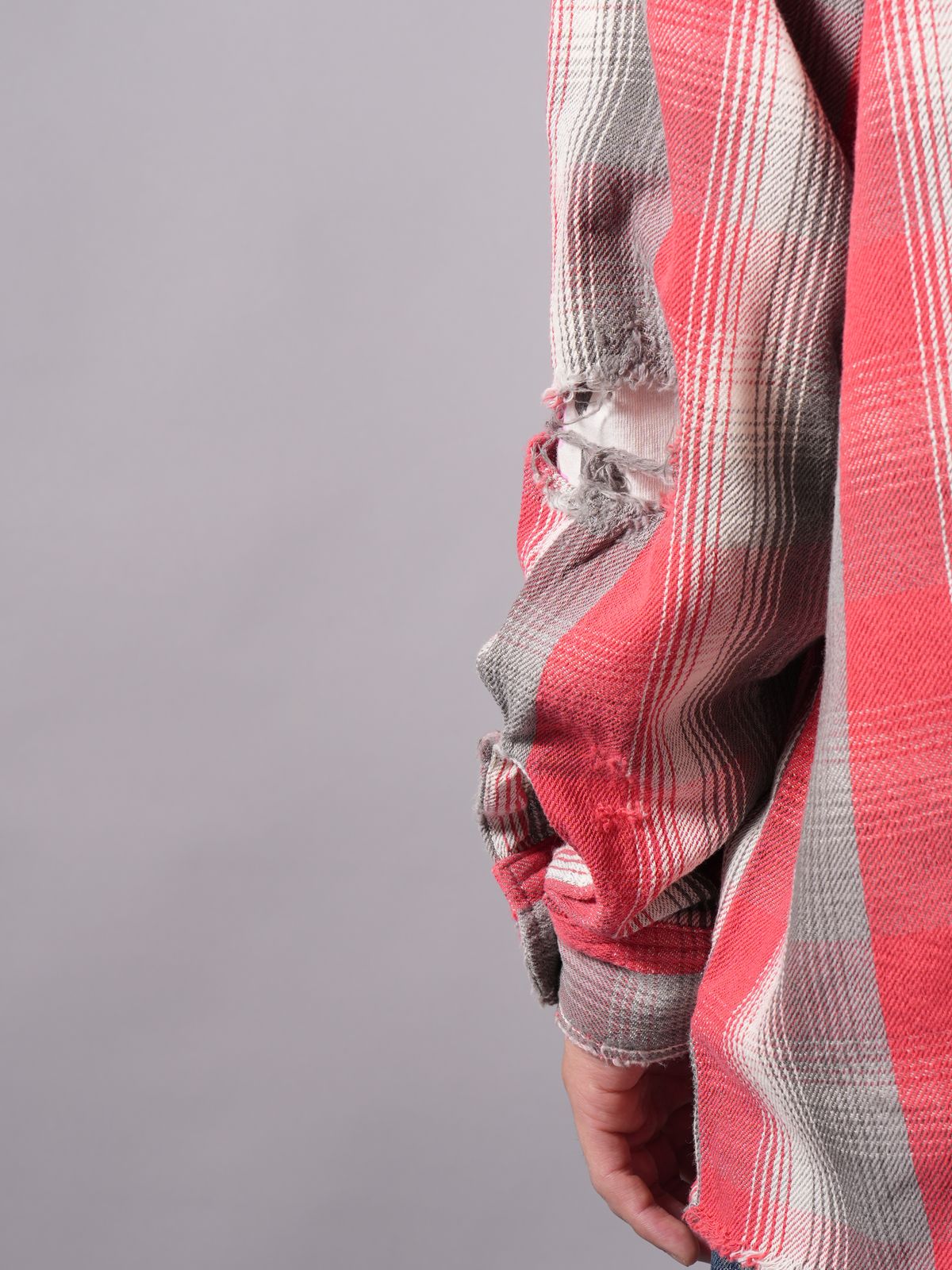 【ラスト1点】【限定品】 SM-S23-0000-088 / SA_FRANNL SHRT / ネルシャツ (レッド)